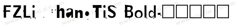FZLiuChangTiS Bold字体转换